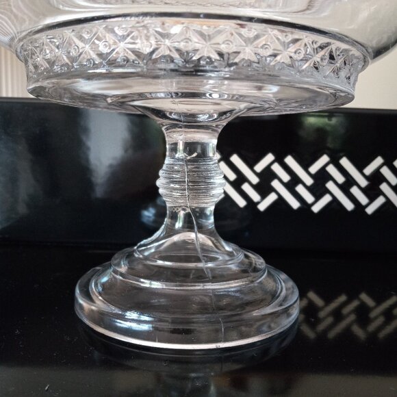 Antique Imperial Glass Early American Pattern Glass Covered Compote Bowl 1902 - Picture 8 of 16